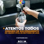 Sectores de Loja, afectados por falta de agua.