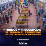 Terminal Terrestre de Loja operará con normalidad