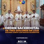 Diócesis de Loja ordenó a tres sacerdotes en la iglesia Catedral