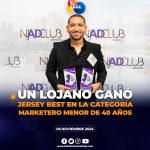 Lojano destaca a nivel internacional, ganando el Jersey Best Top Marketing Maverick Under 40 en EE.UU.