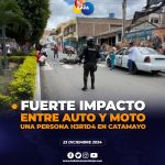 Accidente de tránsito en Catamayo