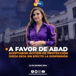 Jueza falla a favor de Verónica Abad