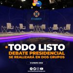 Resultado de sorteo para el debate presidencial 2025