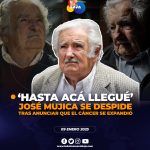 José ‘Pepe’ Mujica se despide tras anunciar que el cáncer se expandió