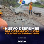 Derrumbe en vía Catamayo – Loja