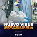 CHINA DECLARADA EN EMERGENCIA SANITARIA POR NUEVO VIRUS RESPIRATORIO