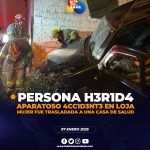 4cc1d3nt3 de tránsito en Loja, deja una persona h3r1d4