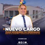 Nuevo Director de Transporte y Matriculación Vehicular del Municipio de Loja