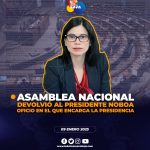 Asamblea Nacional devolvió a Noboa, el oficio en el que encargaba la presidencia