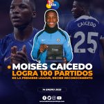 Moisés Caicedo recibe reconocimiento especial